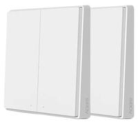 Interrupteur mural intelligent,Zigbee, fonction de télécommande sans fil, 2XD1 double bouton