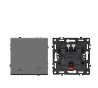 Interrupteur Mural Module de commutateur à bouton-poussoir avec voyant lumineux, pièces charge téléphone, lampe murale, combinaison en plastique(Curtain Roller Part)