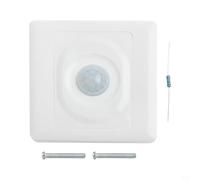 Interrupteur Mural PIR Motion Sensor 200W Interrupteur Mural | Détection PIR précise, arrêt auto, pour idéal économies, , montage mural standard