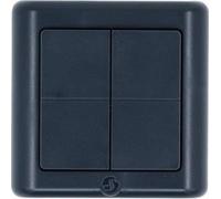 Interrupteur mural Shelly BLU 4 canaux, format DK - Interrupteur mural Zigbee, gris