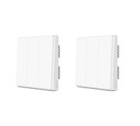 Interrupteur mural Smart Home, contrôle sans fil ZigBee, télécommande compatible avec Mijia Homekit, 2XPas de neutre 3K D1