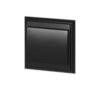 Interrupteur Mural Va-et-Vient Classique Encastré 10A + Plaque de Finition Simple - Noir