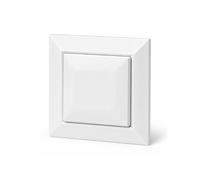 Interrupteur Mural Va-et-Vient Simple Encastré 10A 250V + Plaque de Finition Simple - Blanc Mat