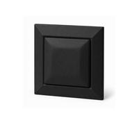 Interrupteur Mural Va-et-Vient Simple Encastré 10A 250V + Plaque de Finition Simple - Noir Mat