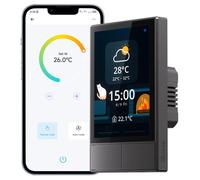 Interrupteur mural WLAN avec écran tactile, contrôle de scènes et régulation de la température