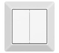 Interrupteur mural Zigbee Pulse 6P, finition mate blanche, 4 boutons, compatible avec Hue et deCONZ