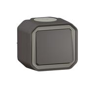 Legrand Interrupteur/va‑et‑vient Plexo 069761L étanche 10AX 250V~ IP55 IK08 Anthracite