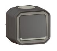 Interrupteur ou VV lumineux complet - saillie - étanche - anthracite - Plexo LEGRAND