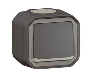 Interrupteur ou VV lumineux complet - saillie - étanche - anthracite - Plexo LEGRAND