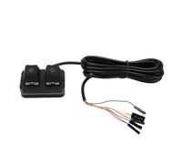 Interrupteur PC Externe Alimentation Bouton Réinitialisation | Contrôle marche arrêt externe, acrylique épuré, LED disque dur, câble 2 m