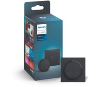 Philips Interrupteur à cadran Hue Tap Dial – 4 boutons, variateur, Noir, contrôle 3 pièces