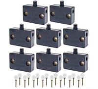Interrupteur Placard PC Ignifuge 8pcs Interrupteur Placard PC(black) | Activation auto pour porte, extinction fermeture, pour idéal armoires, placards, quotidien