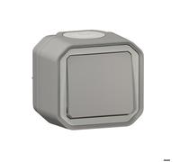 Interrupteur - Plexo - 10AX - 250V - Étanche - Gris - Va-et-vient - IP55