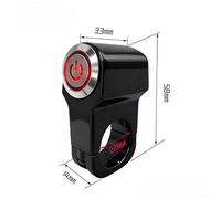Interrupteur pour bascule CNC Étanche pour Phares LED 12V Interrupteur(Single red)