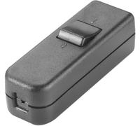 Interrupteur pour câble souple interBär 8006-004.01 noir 1 x Off/On 6 A 1 pc(s)