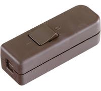 Interrupteur pour câble souple interBär 8006-009.01 marron 1 x Off/On 6 A 1 pc(s)