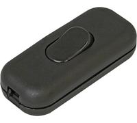 Interrupteur pour câble souple Kopp 191305001 avec décharge de traction noir 1 x Off/On 6 A 1 pc(s)