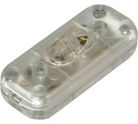 Interrupteur pour câble souple Kopp 191310089 avec décharge de traction transparent 1 x Off/On 2 A 1 pc(s)