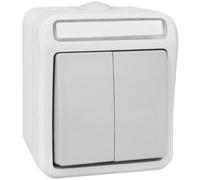 Interrupteur pour gamme Peranova 102445 Pera gris clair, gris foncé