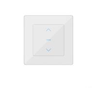 Interrupteur pour volet roulant avec WiFi intelligent, contrôlez vos rideaux depuis n'importe où, minuteries programmables disponibles (blanc)