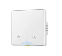 Interrupteur pour zigbee 3.0 Détecteur Mouvement 6m pour Smart Home(white) | Coque PC+ABS pour robuste, finition blanche noire, dimensions compactes 9x9x4cm, installation facile