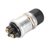 Interrupteur Poussoir étanche 2 Broches 12 V 20 A, Interrupteur Universel Robuste Bouton Poussoir Klaxon Démarrage Moteur adapté pour Voiture Bateau Vélo