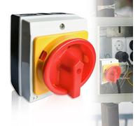 Interrupteur principal à 3 pôles, disjoncteur principal de 16 A, séparateur IP65, séparateur de charge, interrupteur de surface avec boîtier en plastique