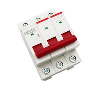 Interrupteur principal à couteau for rail DIN 1P, 2P, 3P, 4P, 40 A, 63 A, 100 A, 125 A, for usage domestique et industriel, disjoncteur AC 230 V, 400(3P,100A)