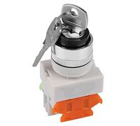 Interrupteur Rotatif à clé à 2 Positions, Plastique de Haute qualité Ignifuge pour Machines Industrielles 220V 5A LAY37-11Y/21