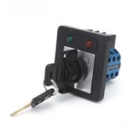 Interrupteur rotatif électrique 20 A pour tableaux de commande | 3 positions de contrôle, éclairage intégré, verrouillage de sécurité, capacité de charge de 20 A, visibilité claire