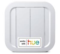Interrupteur sans batterie, à intensité variable, compatible avec Philips Hue, utilisant la technologie ZigBee, de couleur blanche