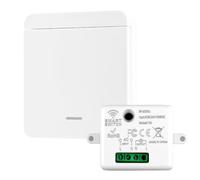 Interrupteur Sans Fil, 433Mhz Kit Prise Telecommande Sans Fil avec Émetteur et Contrôleur Récepteur 10 A 240 V Télécommandé Portée de 50 Mètres, pour Maison Intelligente Jusqu'À 1500W