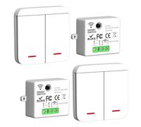 Interrupteur sans fil 433MHz - Kit télécommande + récepteur 2200W/10A pour éclairage, contrôle à distance