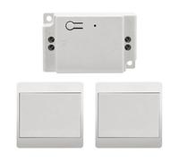 Interrupteur Sans Fil Auto-Alimenté, Kit Va Et Vient Sans Fil Sans Pile, étanche Ip67 Pour éclairage Domestique, Portée 200m, Installation Facile Pour Lampe, Extérieur Et Salle De Bain