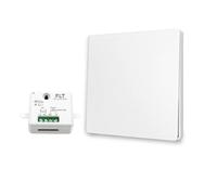 Interrupteur sans fil et sans pile Auto alimenté - Écologique - Qualité Pro - Va et vient RF 1 télécommande mural + 1 relais radio encastrable - Longue Distance - Intérieur Extérieur IP64