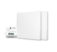 Interrupteur sans fil et sans pile Auto alimenté - Écologique - Qualité Pro - Va et vient RF 2 télécommande double allumage + 1 relais radio encastrable - Longue Distance - Intérieur Extérieur IP64