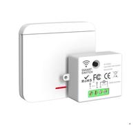 Interrupteur sans fil, Interrupteur - 2200W/10A Récepteur,Interrupteur d'éclairage sans fil, 433Mhz Kit interrupteur RF et récepteur
