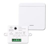Interrupteur Sans Fil Interrupteur d'éclairage Sans Fil kit 10 A 240 V avec émetteur et Contrôleur Récepteur Va et Vient Télécommandé Portée 50m pour Éclairage et Ventilateurs en Intérieur/Extérieur