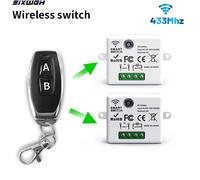 Interrupteur sans fil RF 433 MHz, télécommande, interrupteur domestique 110 V 220 V 10 A, mini contrôleur, interrupteur d'éclairage domestique 1Receiver 1Remote