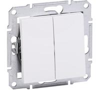 Interrupteur - Schneider - Asfora - Double allumage - Blanc - IP20 - 10AX