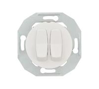 Interrupteur sériel Renova m.ZP ws - Interrupteur 2x1 pôles encastré blanc WDE011016