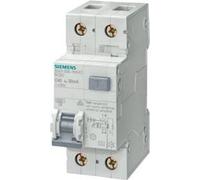 Interrupteur SIEMENS FI/LS, 6 kA, 1P+N, type AC, 30 mA, C-Char, In : 16 A, Un AC : 230 V 5SU1356-1KK16