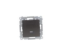 Interrupteur simple allumé Simon 54 DW1L.01/48