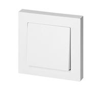 Interrupteur Simple Encastré 10A 250V + Plaque de Finition Simple - Blanc - SILAMP