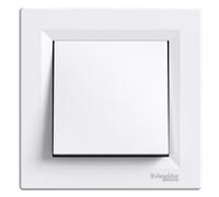 Interrupteur simple unipolaire à vis, blanc Asfora Schneider EPH0100321