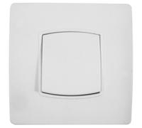 Interrupteur simple - va-et-vient - 10A - borne-auto - blanc