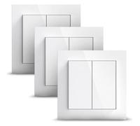 Interrupteur Smart - GIRA - Senic Friends of Hue - 3x sans fil - Variateur de lumière - Blanc éclat