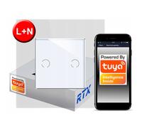Interrupteur tactile 2 circuits ZigBee TUYA RTX SH# L+N