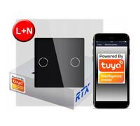 Interrupteur tactile 2 Circuits ZigBee TUYA RTX SH# L+N