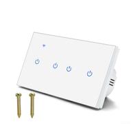 Interrupteur Tactile 2 Voies pour Smart Home Verre Interrupteur(4 Gang 2Way)